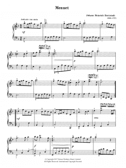 page one of Menuet (Piano Solo)