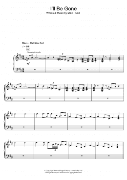page one of I'll Be Gone (Piano, Vocal & Guitar Chords)