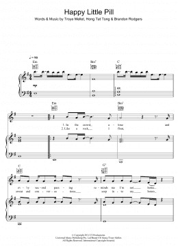 page one of Happy Little Pill (Piano, Vocal & Guitar Chords)