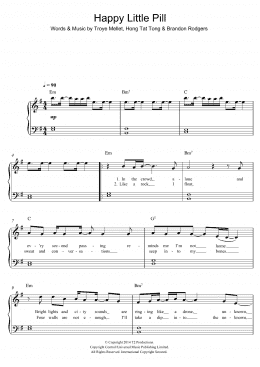 page one of Happy Little Pill (Easy Piano)