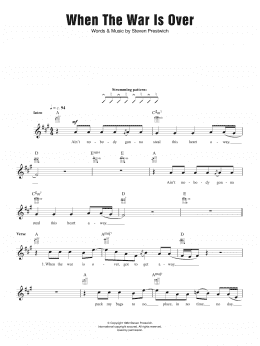 page one of When The War Is Over (Ukulele)