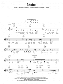 page one of Chains (Lead Sheet / Fake Book)