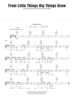 page one of From Little Things Big Things Grow (Lead Sheet / Fake Book)