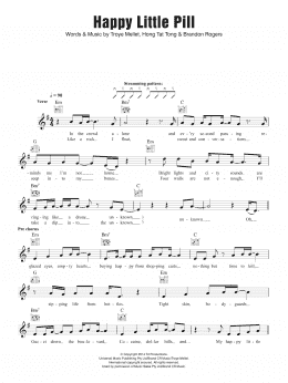 page one of Happy Little Pill (Lead Sheet / Fake Book)