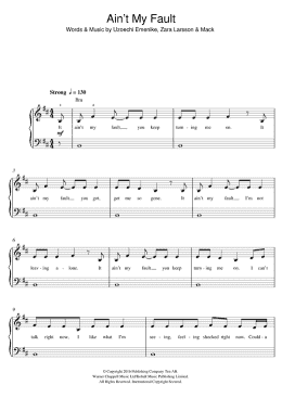 page one of Ain't My Fault (Beginner Piano (Abridged))