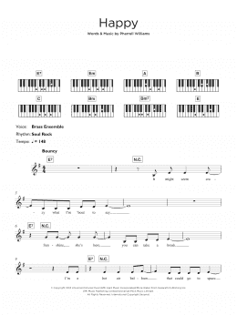 page one of Happy (Keyboard (Abridged))