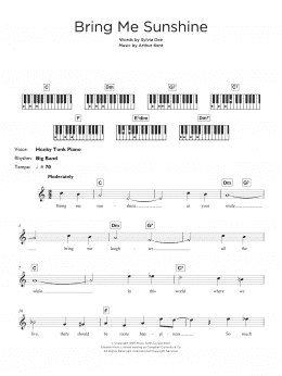 page one of Bring Me Sunshine (Keyboard (Abridged))
