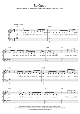 page one of So Good (Beginner Piano (Abridged))