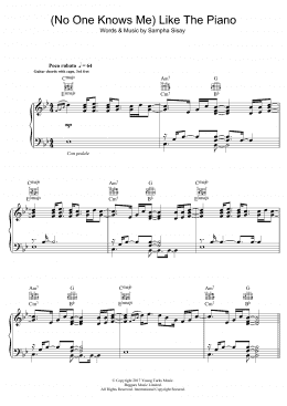 page one of (No One Knows Me) Like The Piano (Piano, Vocal & Guitar Chords)