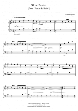 page one of Slow Pasito (from "Pasos de Baile") (Piano Solo)