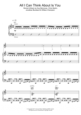 page one of All I Can Think About Is You (Piano, Vocal & Guitar Chords)