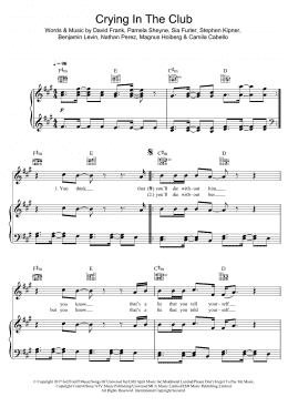 page one of Crying In The Club (Piano, Vocal & Guitar Chords)