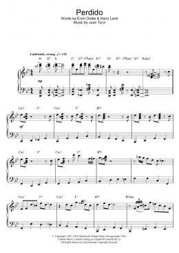 page one of Perdido (Piano Solo)