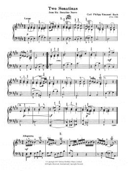 page one of Two Sonatinas (From Six Sonatine Nuove) (Piano Solo)