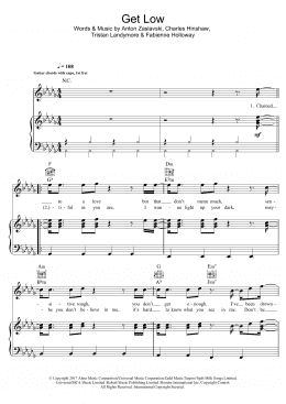 page one of Get Low (Piano, Vocal & Guitar Chords)