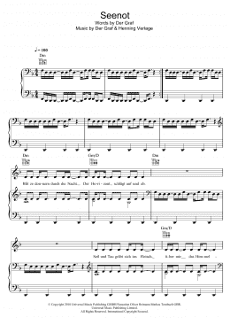 page one of Seenot (Piano, Vocal & Guitar Chords)
