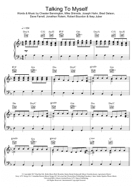 page one of Talking To Myself (Piano, Vocal & Guitar Chords)