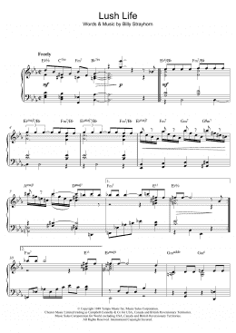 page one of Lush Life (Piano Solo)