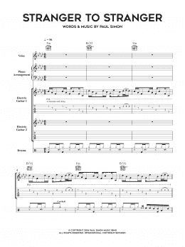 page one of Stranger To Stranger (Piano, Vocal & Guitar Chords)