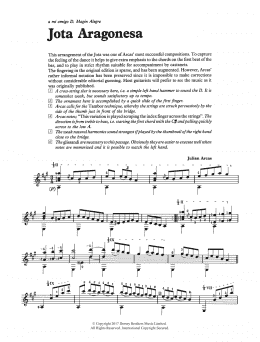 page one of Jota Aragonesa (Solo Guitar)