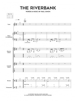 page one of The Riverbank (Piano, Vocal & Guitar Chords)