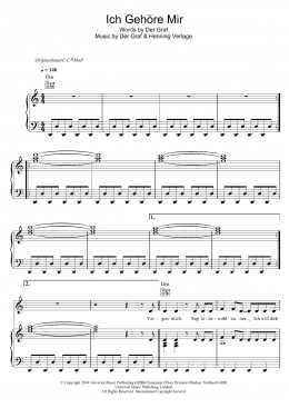 page one of Ich Gehore Mir (Piano, Vocal & Guitar Chords)