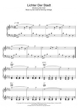page one of Lichter Der Stadt (Piano, Vocal & Guitar Chords)