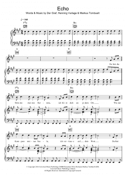 page one of Echo (Piano, Vocal & Guitar Chords)