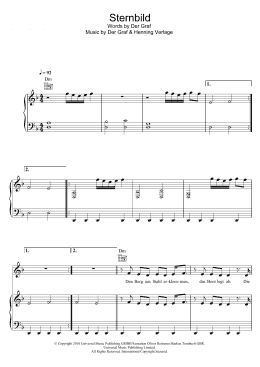 page one of Sternbild (Piano, Vocal & Guitar Chords)