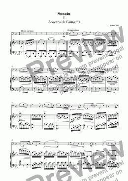 page one of Cello Sonato in C minor