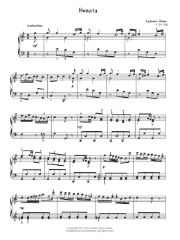 page one of Sonata (Piano Solo)
