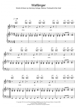page one of Walfanger (Piano, Vocal & Guitar Chords)