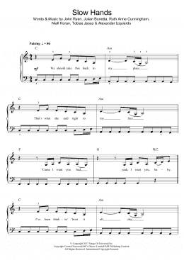 page one of Slow Hands (Beginner Piano (Abridged))