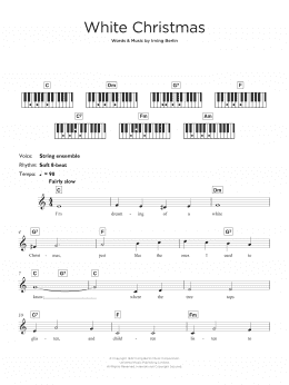 page one of White Christmas (Keyboard (Abridged))