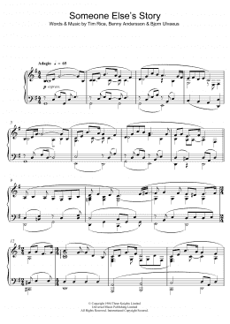 page one of Someone Else's Story (Piano Solo)