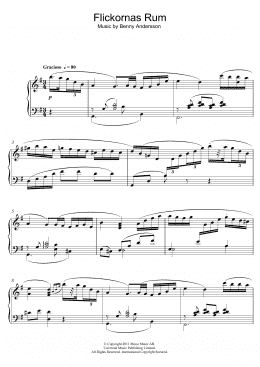 page one of Flickornas Rum (Piano Solo)