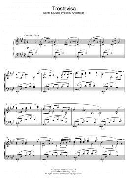 page one of Trostevisa (Piano Solo)