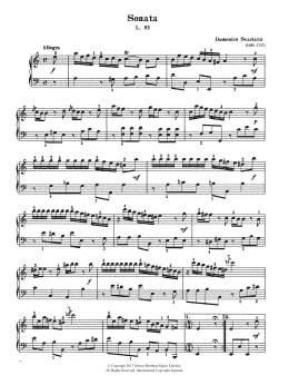 page one of Sonata In A Minor L. 93 (Piano Solo)