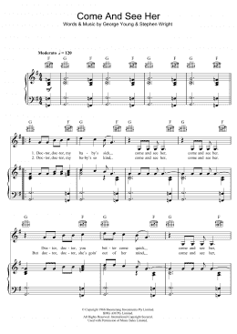 page one of Come And See Her (Piano, Vocal & Guitar Chords)