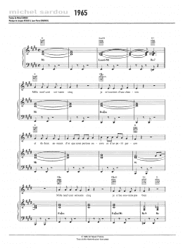 page one of 1965 (Piano, Vocal & Guitar Chords)