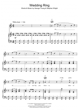 page one of Wedding Ring (Piano, Vocal & Guitar Chords)