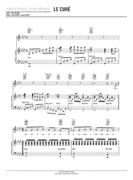 page one of Le Cure (Piano, Vocal & Guitar Chords)