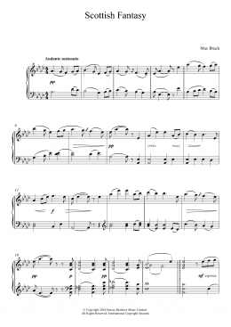 page one of Scottish Fantasy, Op. 46 (Piano Solo)