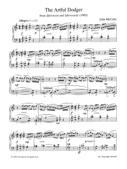 page one of The Artful Dodger (Piano Solo)