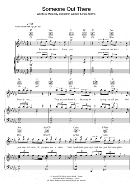 page one of Someone Out There (Piano, Vocal & Guitar Chords)