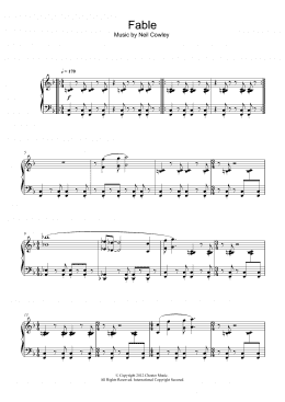 page one of Fable (Piano Solo)