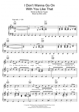 page one of I Don't Wanna Go On With You Like That (Piano, Vocal & Guitar Chords)
