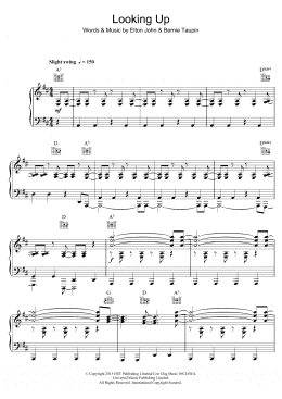page one of Looking Up (Piano, Vocal & Guitar Chords)