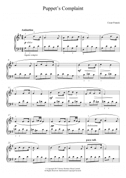 page one of Puppet's Complaint (Piano Solo)