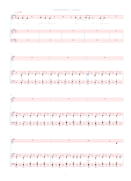 page one of Atom Dance (Piano & Vocal)